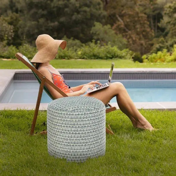 Clementine 34018SWB Sweet Blue Pouf