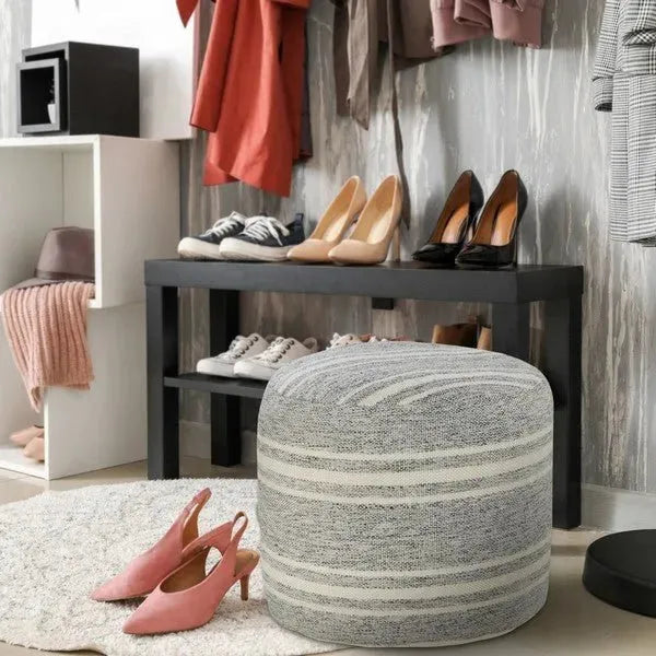 Clementine 34019GRM Grey/Melange Pouf