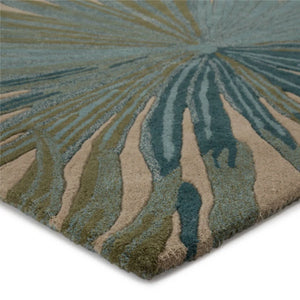 Coastal Seaside COS33 Palmetto Blue / Green Rug