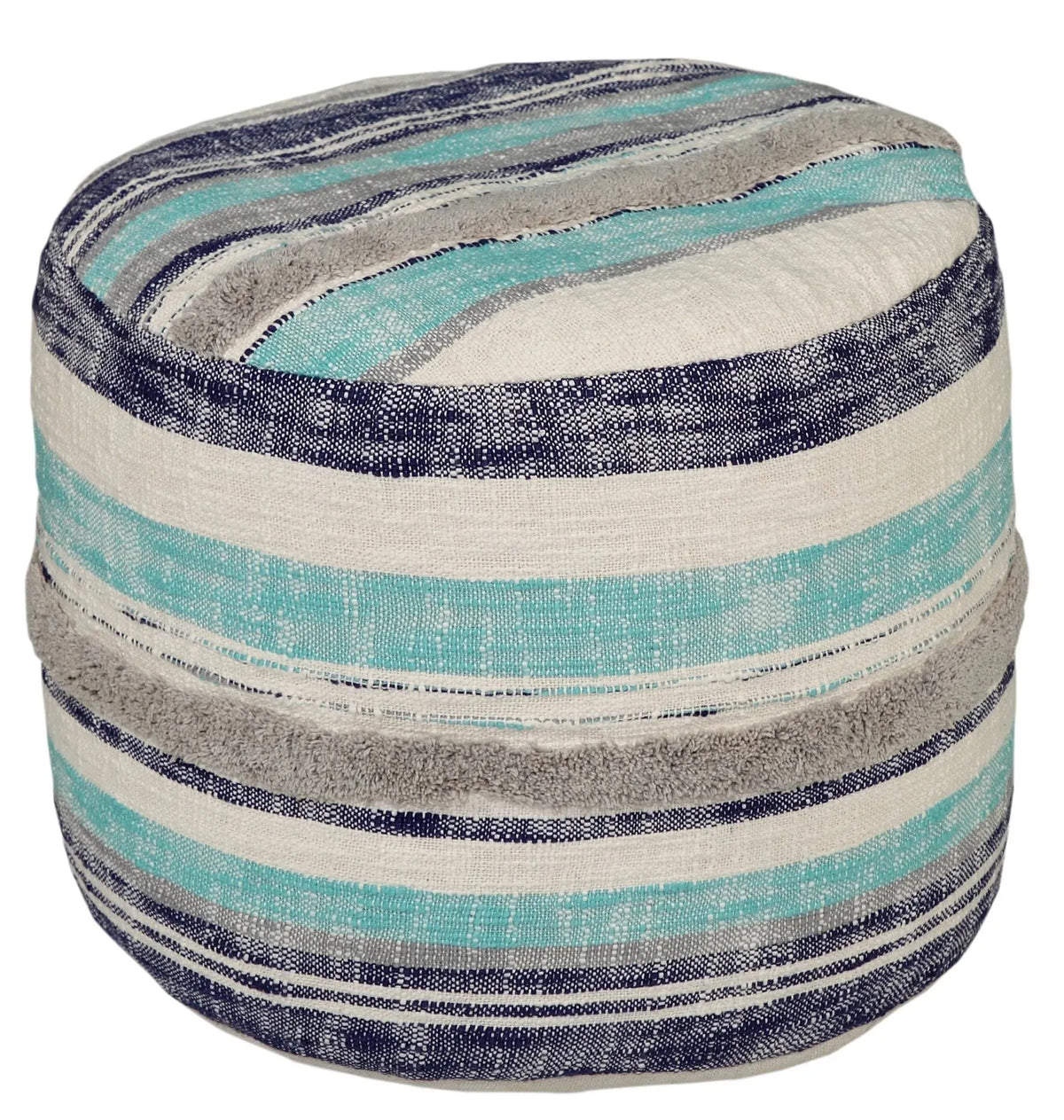 Coastal Stripe LR99719 Pouf