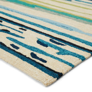 Colours Co19 Sketchy Lines Blue/Green Rug