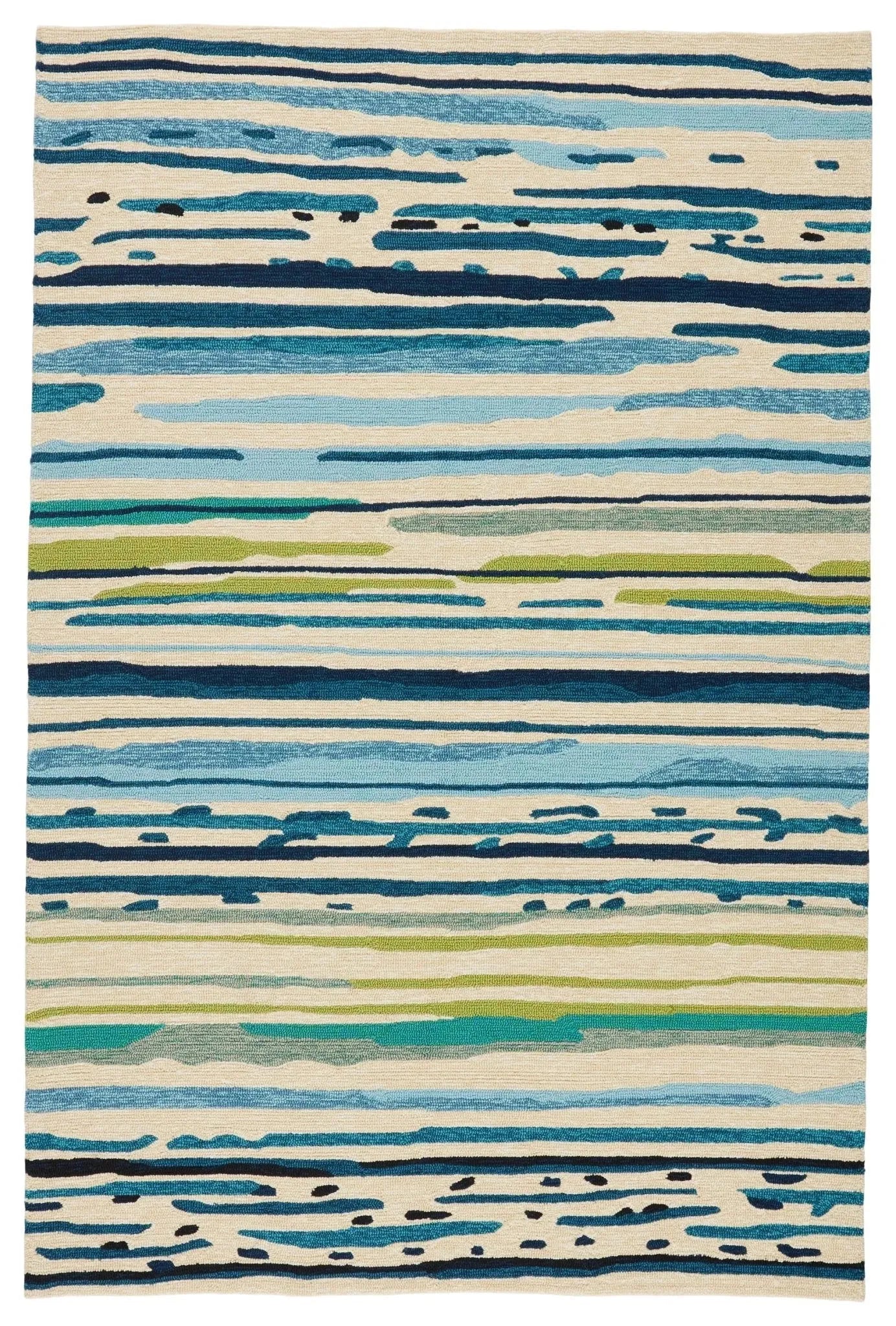 Colours Co19 Sketchy Lines Blue/Green Rug