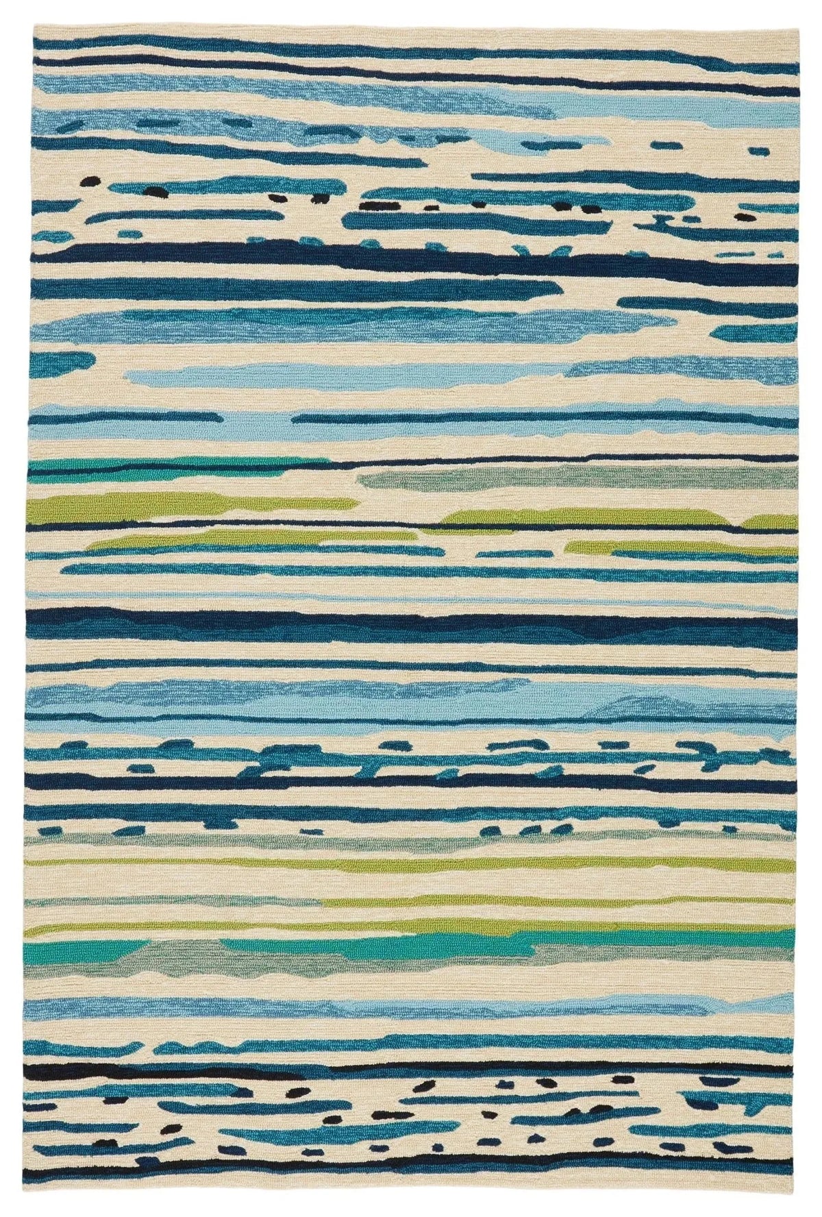 Colours Co19 Sketchy Lines Blue/Green Rug