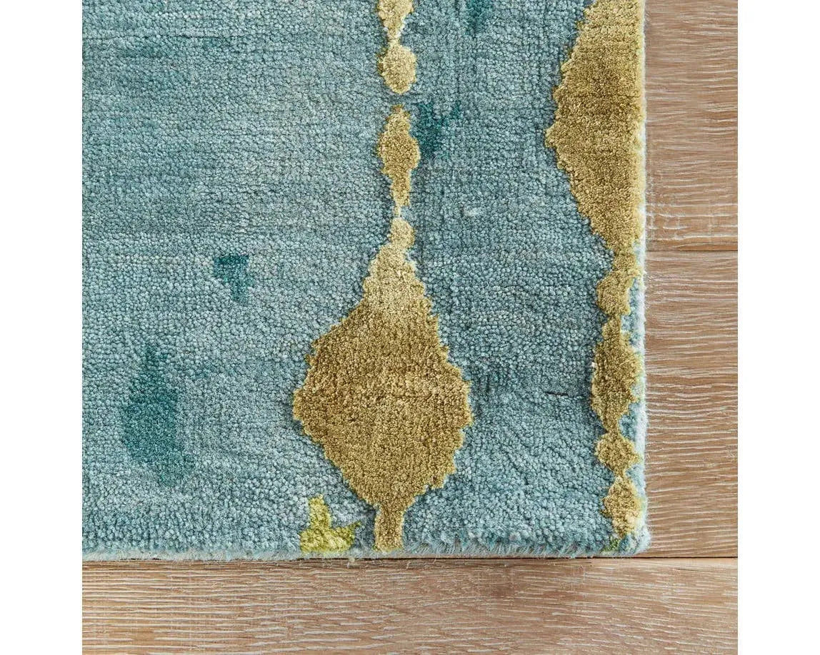Connextion By Jenny Jones-Global CG08 Ruby Room Canal Blue/Dark Citron Rug