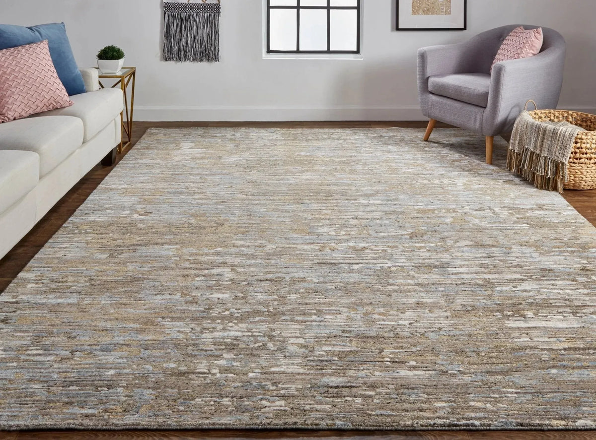 Conroe CRO6822F Brown/Gray Rug