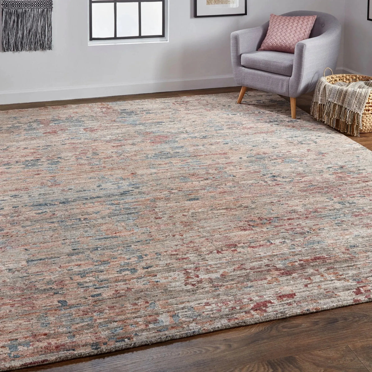Conroe CRO6827F Red/Blue Rug