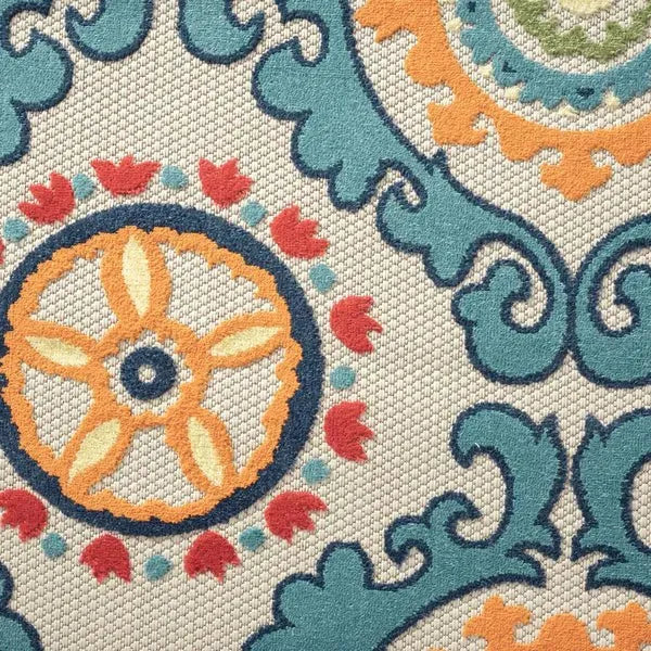 Copa Cabana 81811TML Teal/Multi Rug