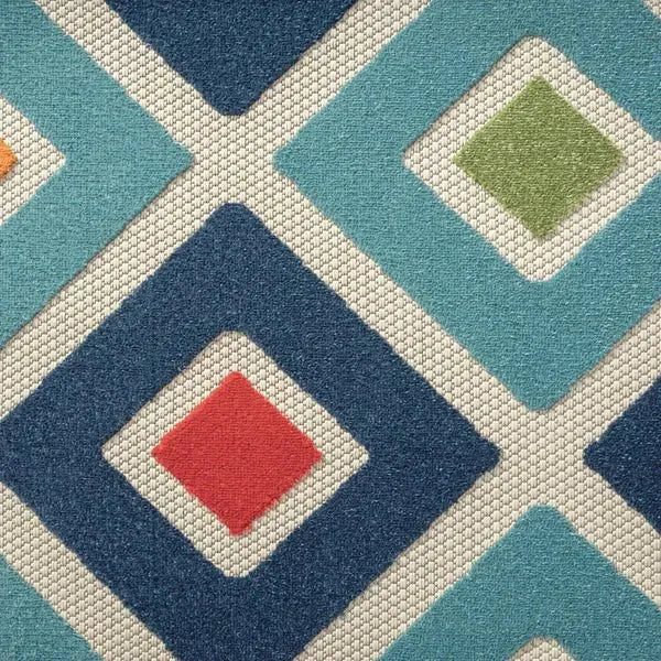 Copa Cabana 81816TML Teal/Multi Rug