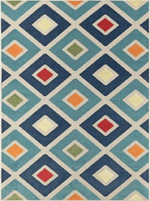Copa Cabana 81816TML Teal/Multi Rug