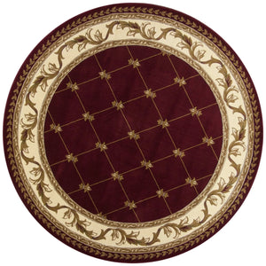 Corinthian 5319 Fleur De Lis Red Rug