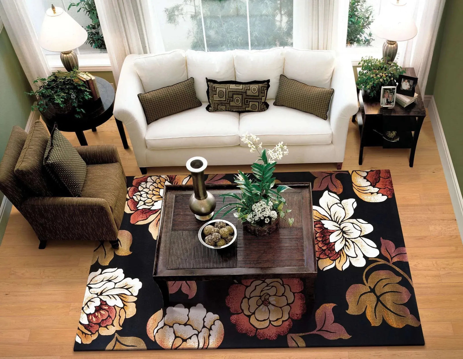 Corinthian 5351 Bella Black Rug