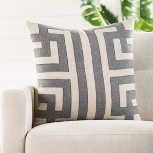 Cosmic By Nikki Chu Cnk06 Ordella Gray/Silver Pillow