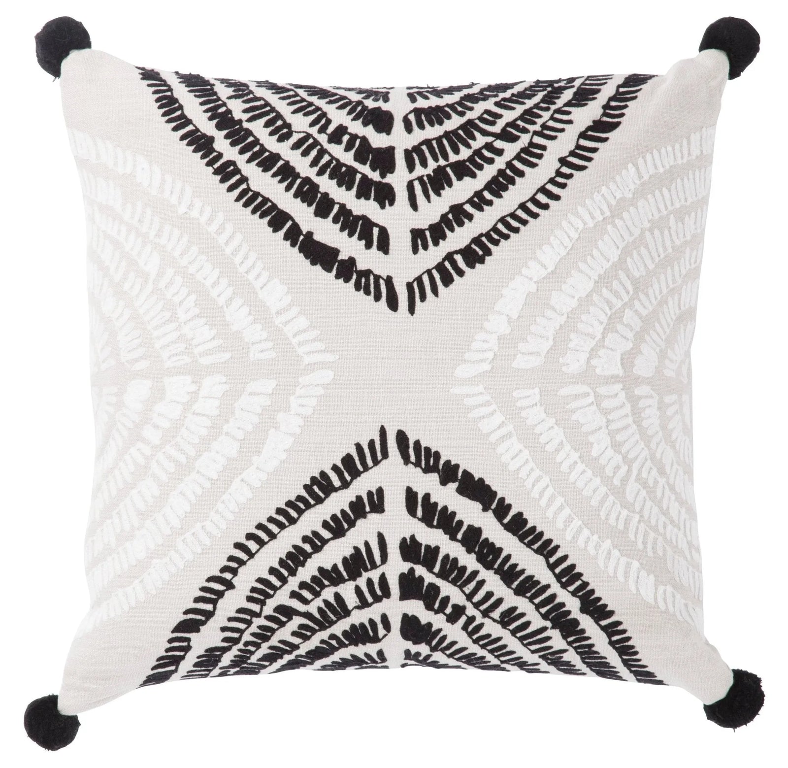 Cosmic By Nikki Chu CNK54 Angelika Black/Silver Pillow
