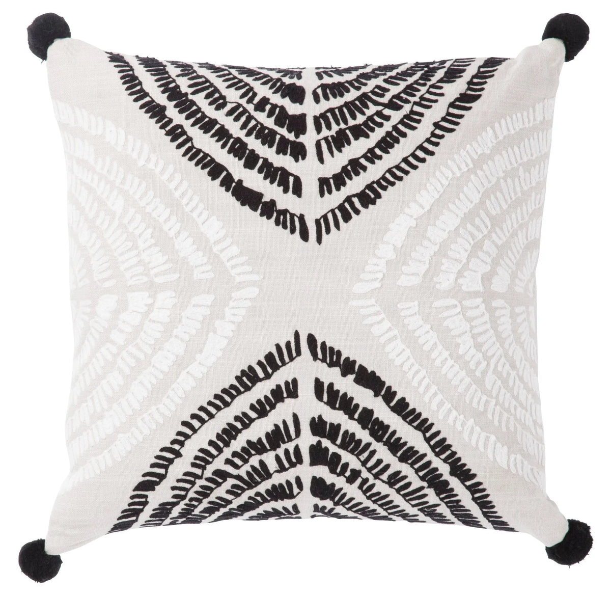Cosmic By Nikki Chu CNK54 Angelika Black/Silver Pillow