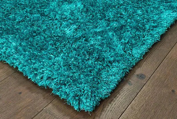 Cosmo Shag 81104 Teal/ Teal Rug