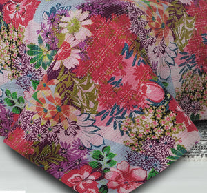 Cotton Kantha Lr81481 Multi Coverlet