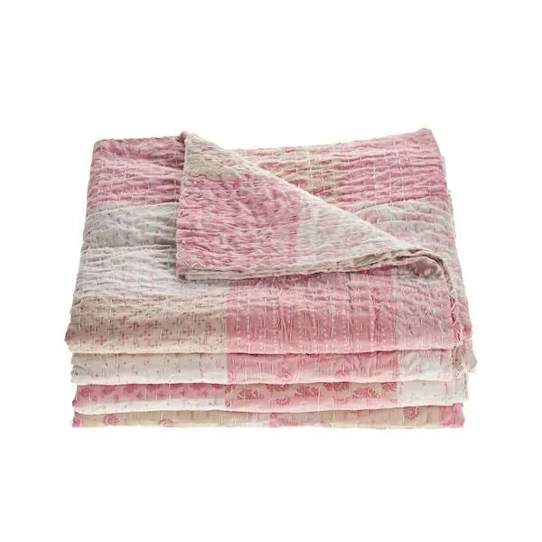 Cotton Kantha Lr81482 Multi Coverlet