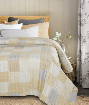 Cotton Kantha Lr81483 Multi Coverlet