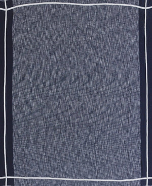 Cotton Lr81484 Navy/White Coverlet