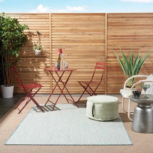 Courtyard COU01 Ivory/Aqua Rug