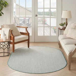 Courtyard COU01 Ivory/Aqua Rug