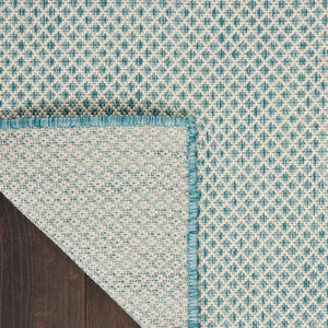 Courtyard COU01 Ivory/Aqua Rug