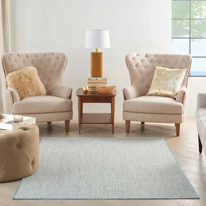 Courtyard COU01 Ivory/Aqua Rug