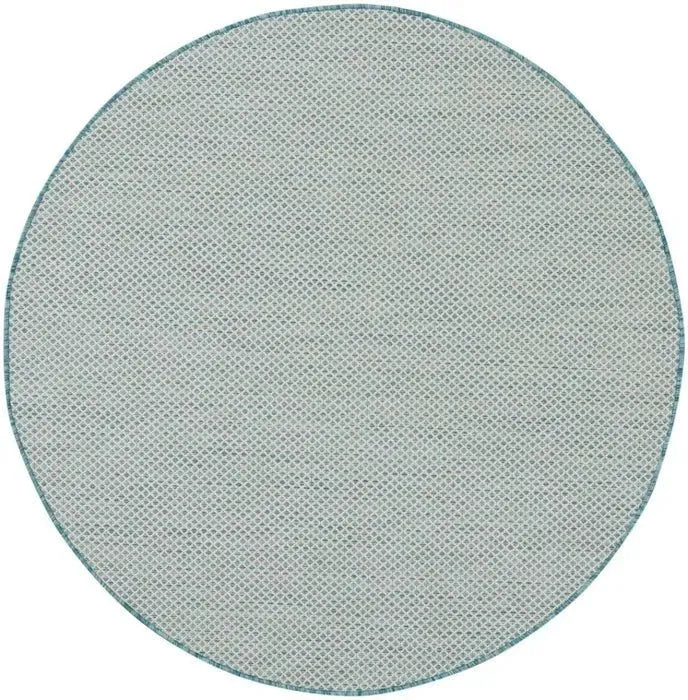 Courtyard COU01 Ivory/Aqua Rug