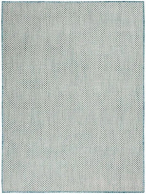 Courtyard COU01 Ivory/Aqua Rug