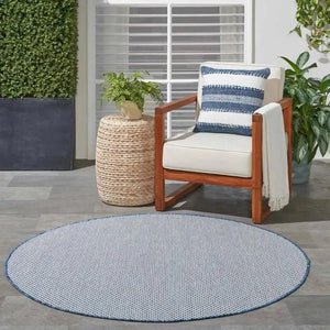 Courtyard COU01 Ivory/Blue Rug
