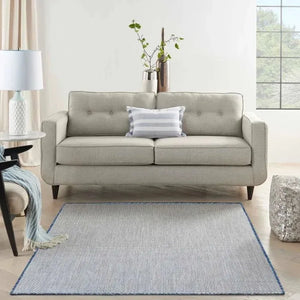 Courtyard COU01 Ivory/Blue Rug