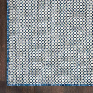 Courtyard COU01 Ivory/Blue Rug