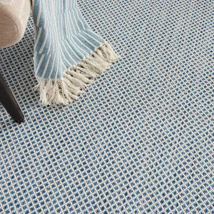 Courtyard COU01 Ivory/Blue Rug