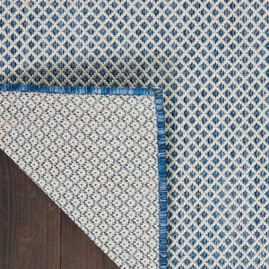Courtyard COU01 Ivory/Blue Rug