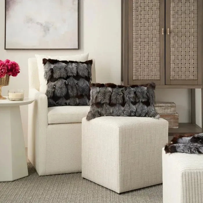 Couture Fur F7108 Dark Grey Throw Blanket