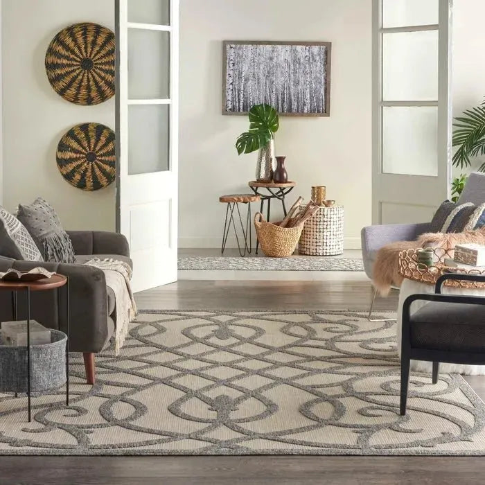 Cozumel CZM04 Cream Grey Rug