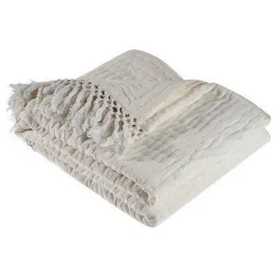 Cozy Throw Lr05291 Ivory Throw Blanket