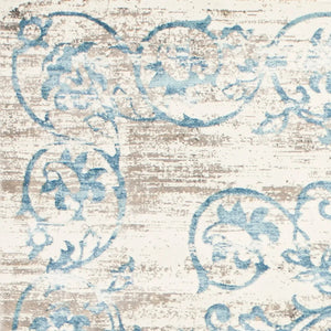 Crete 6503 Courtyard Ivory/Blue Rug