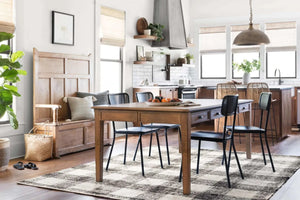 Crew by Magnolia Home CRE-02 Black/Natural Rug