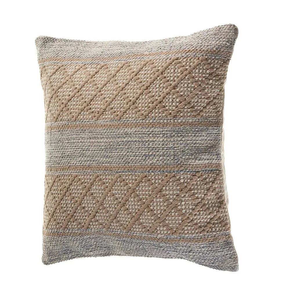 Criss Cross Beige LR07432 Throw Pillow