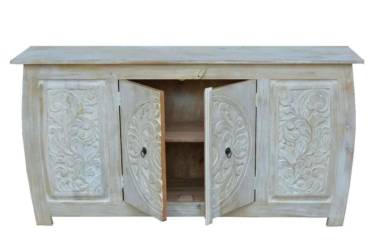Curved Sideboard with Carving