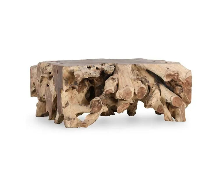 Cypress Root 40" Square Coffee Table Natural