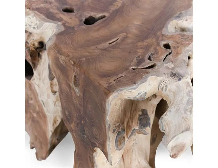 Cypress Root 40" Square Coffee Table Natural