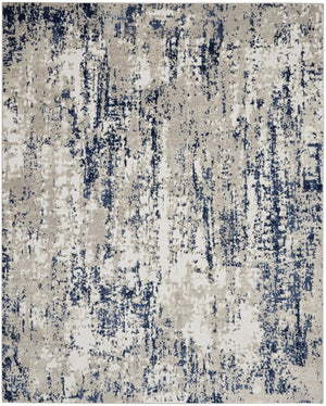 Cyrus CYR03 Ivory/Navy Rug
