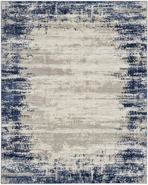 Cyrus CYR04 Ivory/Navy Rug