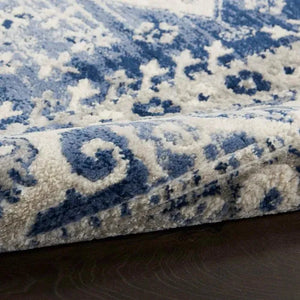 Cyrus CYR05 Ivory Blue Rug