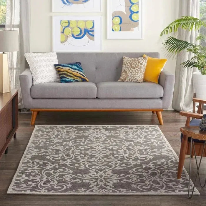 Damask DAS01 Grey Rug