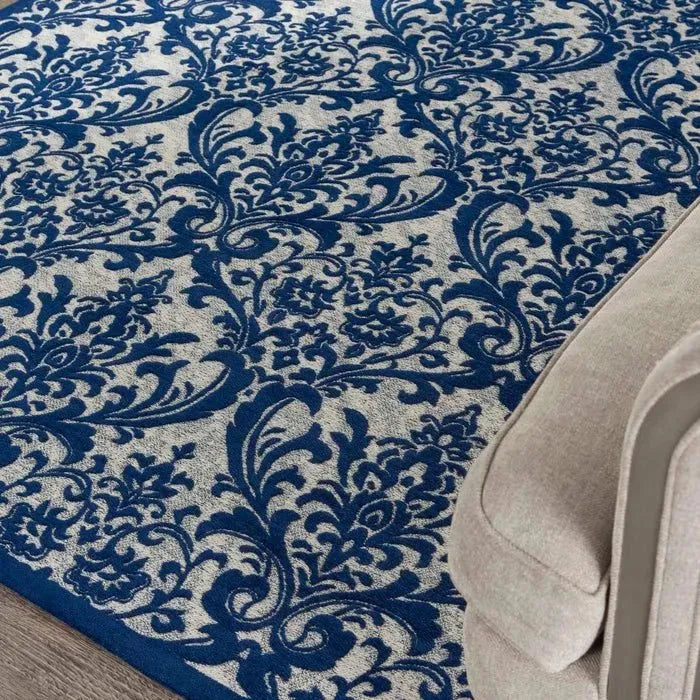Damask DAS02 Ivory/Navy Rug