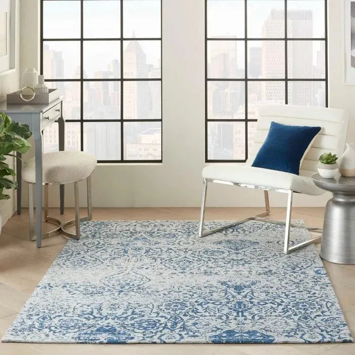 Damask DAS06 Blue Rug