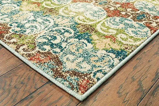 Dawson 7341B Multi/ Ivory Rug